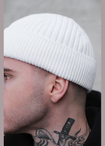 Утеплена Трикотажна Шапка Біні Докер На Флісі Gvido Without (304611724)