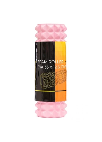 Масажний ролик EVA 33 x 12.5 см (валик, роллер) Light Pink Cornix XR-0326 (402385578)