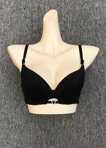 Чорний балконет жіночий бюстгальтер hamdurila push up FS з кісточками поліамід, спандекс