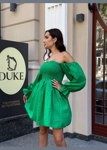 Зелена повсякденний жіноча сукня No Brand