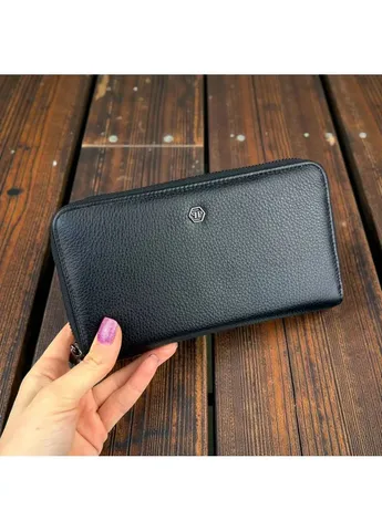 Кожаный мужской клатч Philipp Plein 20х11,5х4,5 см натуральная кожа черный No Brand (398537924)