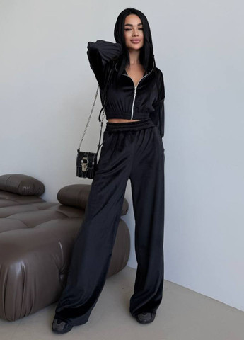 Спортивный костюм с укороченными худыми и брюками палаццо Tik-Tak (322036544)