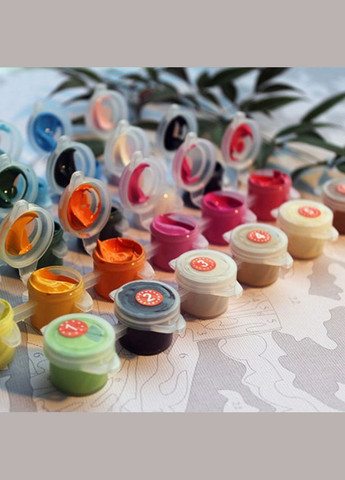 Дитяча Картина за номерами Кицькина любов Набір для розпису для дівчинки 30х40 KBS7122 Brushme (308988687)