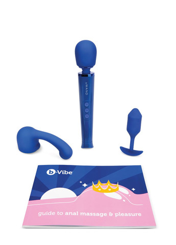 Набір анальних іграшок з 10 предметів х Le Wand Massage & Education синій B-Vibe (331168515)