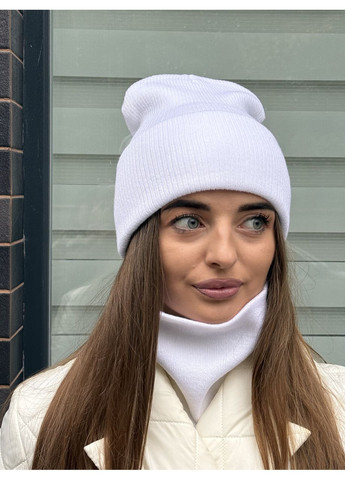 Базова молодіжна шапка-лопата жіноча синя STD (365811923)