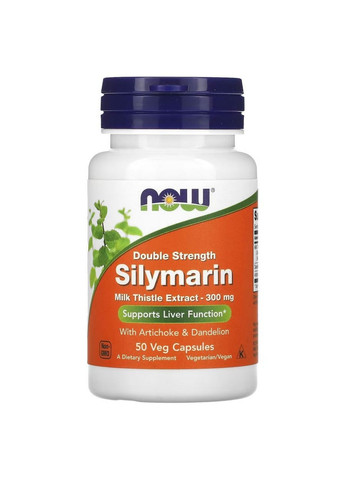 Натуральна добавка Silymarin Milk Thistle 300 mg, 50 вегакапсул Now (293482901)