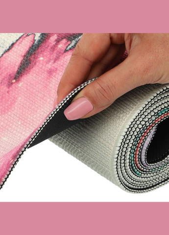 Коврик для йоги льняной каучуковый FI-7156-4 Record (342109626)