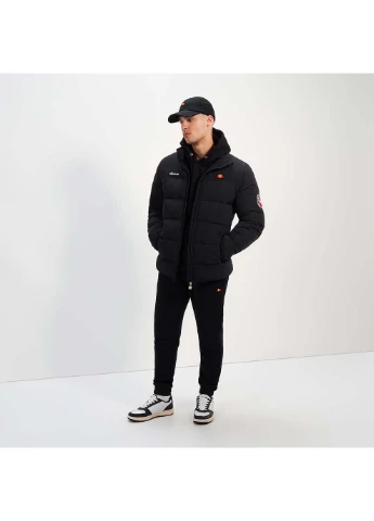 Чорна демісезонна чоловіча куртка nebula padded jacket чорний Ellesse