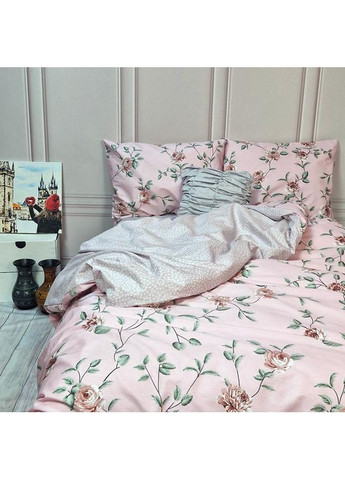 Постільна білизна Розарій Сатин Сімейна на резинці 560710-8 MERISET (363131836)