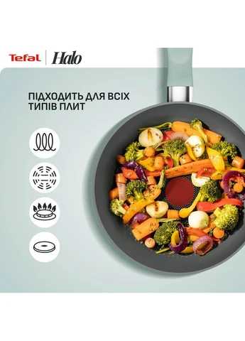Сковорода Halo 24 см Eucalyptus (G0160402) Tefal (391820352)