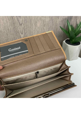 Кожаный женский кошелек крокодил с золотым блеском натуральная кожа No Brand (351537025)