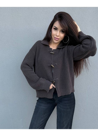 Коричневый демисезонный кардиган Vione