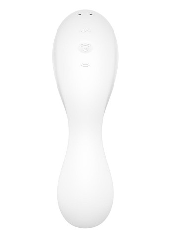 Вакуумный смарт-стимулятор с вибрацией Curvy Trinity 5 (White), управление со смартфона Satisfyer (335387196)