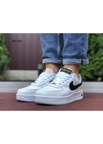 Комбіновані кросівки чоловічі nike air force 1 gore-tex найк аір форс 1 демісезон No Brand