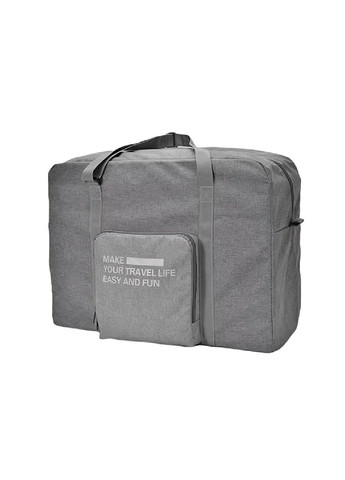 Сумка тревел кейс трансформер дорожная складная с тканевыми ручками для путешествий командировок 45х33х18 см (479540-Prob) Серая Unbranded (322186313)