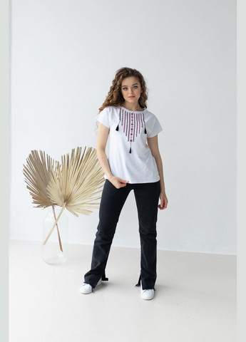 Жіноча футболка вишиванка "Намисто" MEREZHKA (288644992)