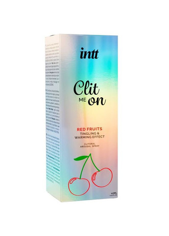 Возбудительный спрей для клитора Clit Me On Red Fruits Warming Effect 12 мл, согревающий эффект Intt (335389892)