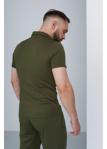 Оливковая (хаки) футболка-базовое поло с логотипом найк для мужчин Vakko