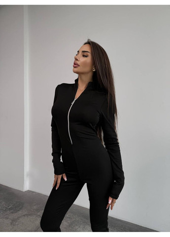 Комбинезон на флисе — ЗАМЕРЫ В ОПИСАНИИ GD/GL Модний простір комбинезон-брюки однотонный чёрный повседневный