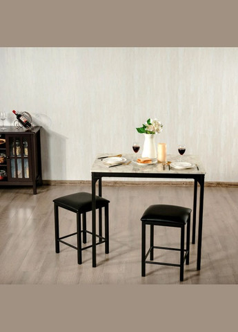 Комплект мебели Venni барный стол с табуретом 2 шт Costway (362027988)
