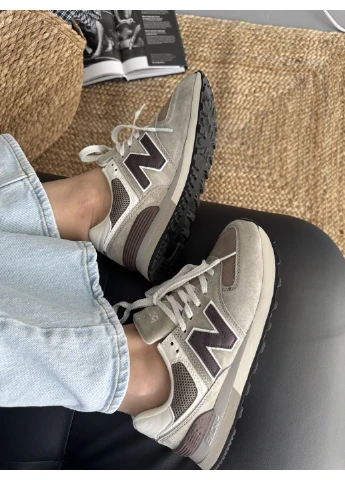 Бежевые демисезонные кроссовки мужские new balance 574 legacy beige/brown нью беланс 574 бежевые No Brand