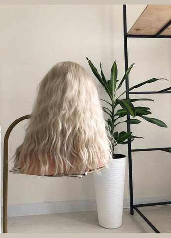 Парик омбре блонд завивка, система замещения волос KITTO HAIR (290679946)