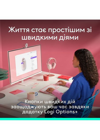 Мышка (910-007413) Logitech POP Mouse With Emoji Bluetooth Rose (316223106)