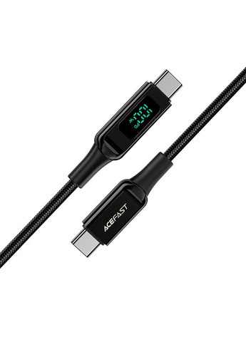 Дата кабель C6-03 USB-C to USB-C 100W zinc alloy digital display braided (2m) Acefast (291879232)
