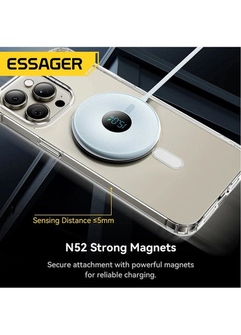 Беспроводное зарядное устройство Qi Magnetic Charger 15W Blue ES-WC10 Essager (361318962)