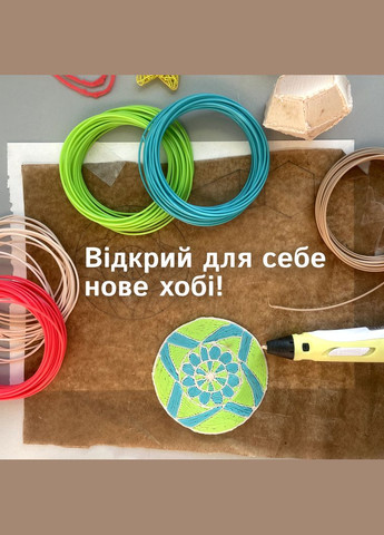 3Д-ручка + 60 м пластика No Brand (366890033)