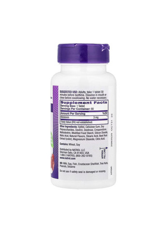 Melatonin 3mg - 90 tabs Natrol (369399240)
