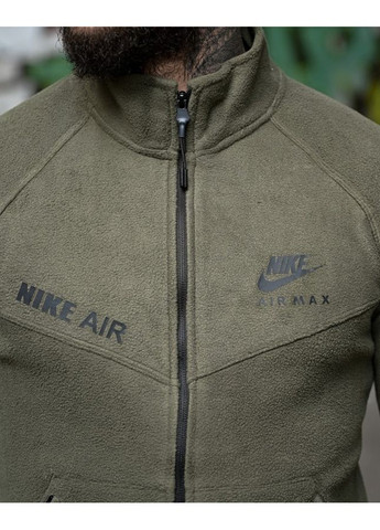 Мужская демисезонная кофта на флисе хаки Nike (361245565)