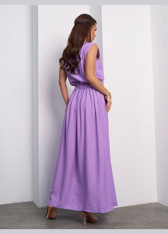 Летний женский льняной сарафан с разрезом No Brand