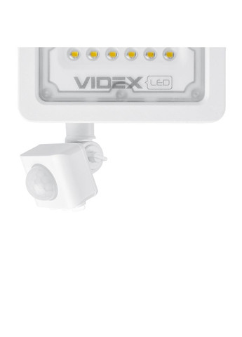 Світлодіодний прожектор F2e 10W 5000K VLF2e105W-S з регульованим датчиком руху та освітленості Videx (282312976)