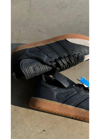 Черные демисезонные кроссовки мужские adidas pharrell williams x samba humanrace адидас No Brand