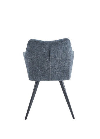 Cтілець STEFAN Чорний каркас / Темно-сіра тканина Intarsio (372178873)