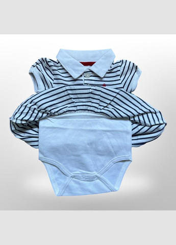 Детское боди - платечко organic cotton wear (Турция) 56-92 см Белый в полосочку (0616) ZEYNO&MEMO (338862797)