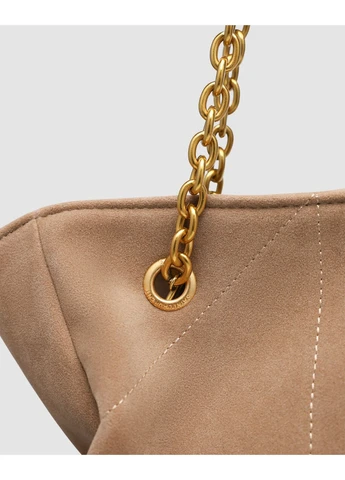 Жіноча Сумка Сент Лоран Еко Замша Золотий Листок Унікальний Дизайн Saint Laurent Seli No Brand (392704899)
