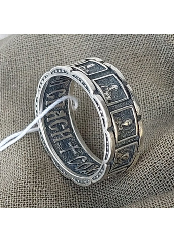 Кольцо с ликами Святых из серебра с чернением, размер 20,5 No Brand (361258889)