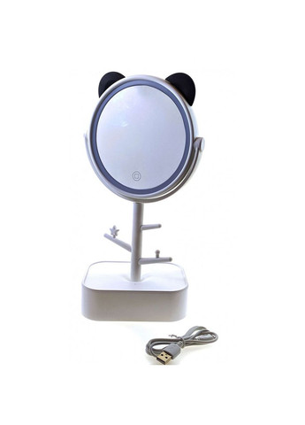 Дзеркало настільне з LED підсвічуванням (32х14х17 см) No Brand (316717776)