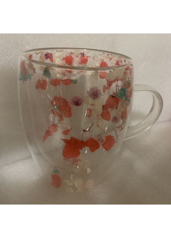 Чашка термостойкая с двойным дном и декором 350 мл No Brand (315633089)