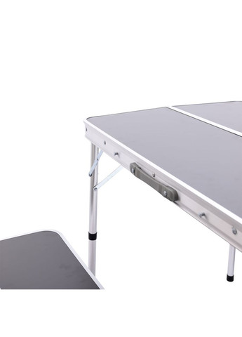 Комплект туристичний стіл + 2 лавки складні меблі Сірий JY-9060G LUGI (352617993)