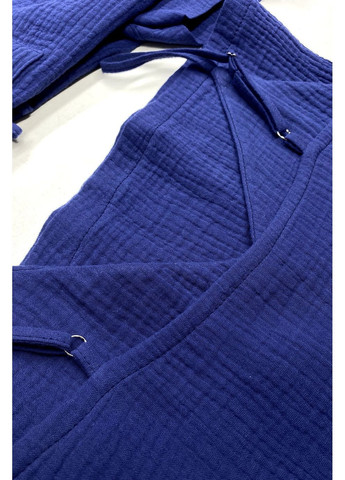 Бежева всесезон піжама літня муслін пс1808 синій MiaNaGreen