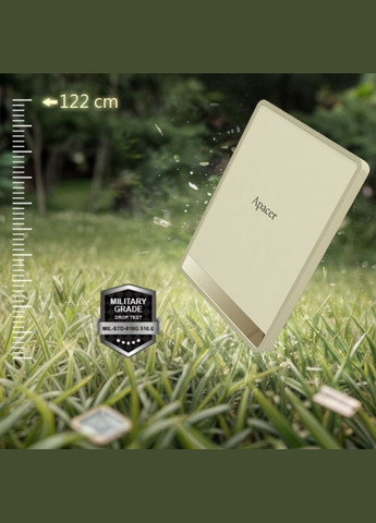 Портативный SSD 1TB USB 3.2 Gen.2 Type-C Read/Write 500MB/s Cream Apacer AS724 (329997304)