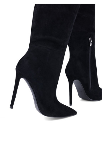 Осенние женские сапоги tyt355-2188-1 черный замша MiaMay