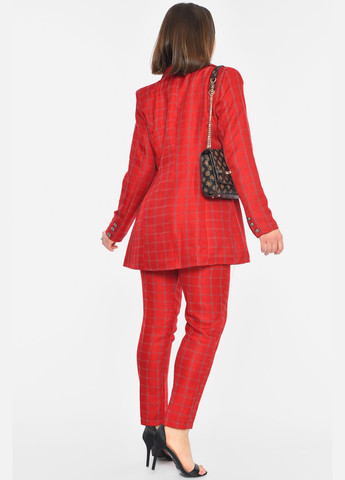 Костюм женский красного цвета с принтом Let's Shop (305196801)