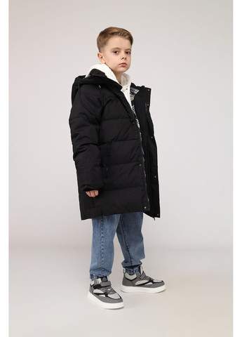 Черная зимняя куртка для мальчика цвет черный cb-00280239 Yuki