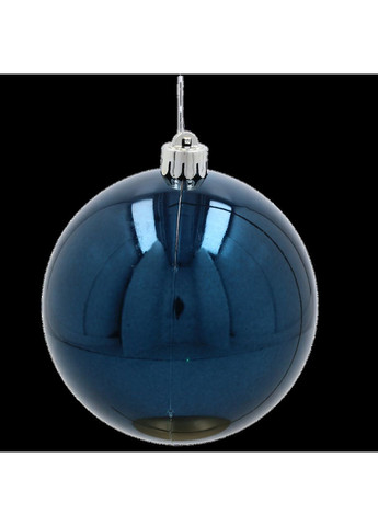 Ялинкові пластикові кульки комплект 4шт, Ø 10см, сині Chomik (367114029)