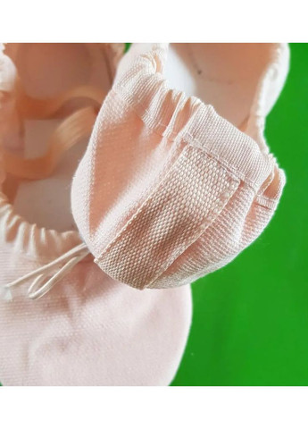 Балетки с тканевым носком и шнурками для танцев и гимнастики 22-45 персиково-бежевые No Brand со шнуровкой (363819795)