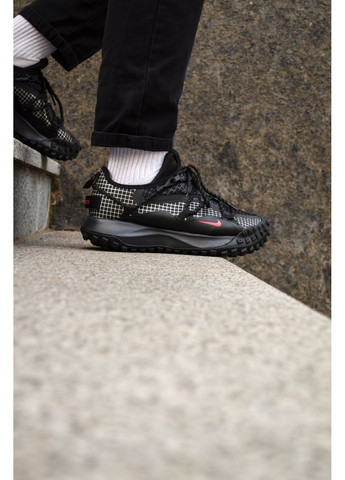 Чорні Осінні кросівки чоловічі nike acg mountain fly black white найк асж маунс флай No Brand
